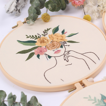 Комплект за кръстат бод със Su embroidery, памучна тъкан, рисунка със символи, модерен минималистичен стил