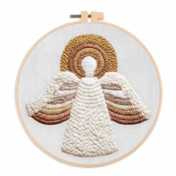 Комплект за кръстат бод със су бродерия, памучен материал, мотив човек