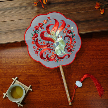 Двойно бродирано ветрило от коприна – Су бродерия, Нов китайски стил, Финален продукт