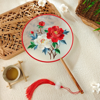 Двойно бродирано ветрило от коприна – Су бродерия, Нов китайски стил, Финален продукт