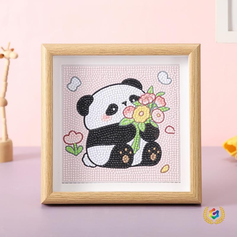 Детски диамантени стикери с пълен диамант, платно с маслен ефект, 9ct кръстосано бродиране, прост и модерен стил