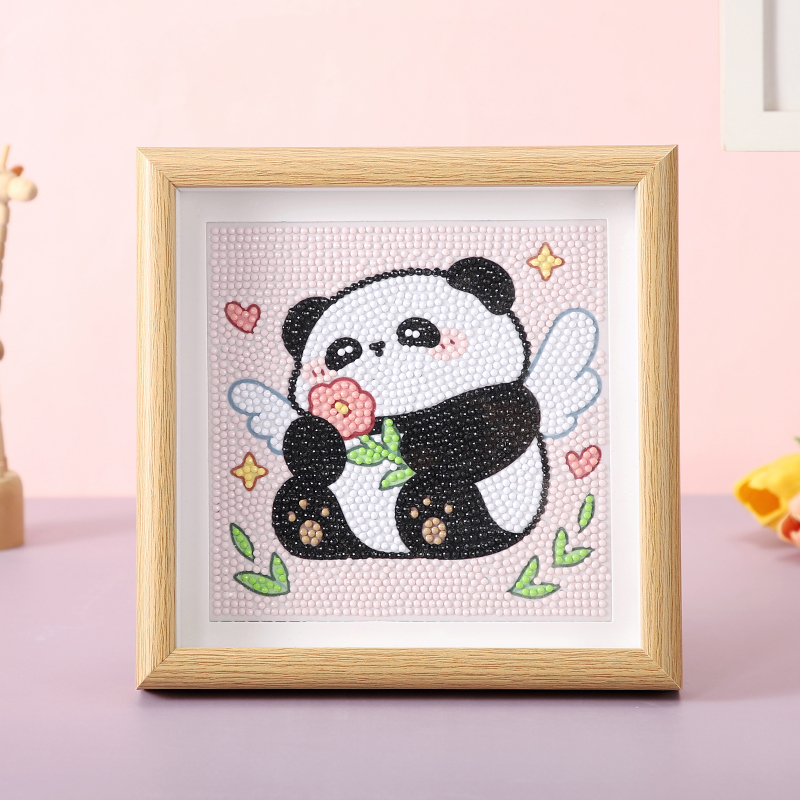 Детски диамантени стикери с пълен диамант, платно с маслен ефект, 9ct кръстосано бродиране, прост и модерен стил