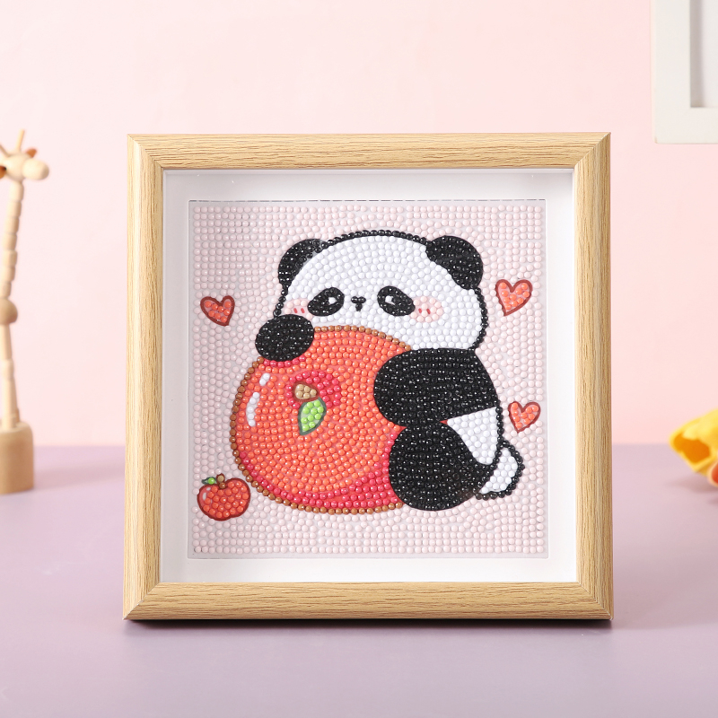 Детски диамантени стикери с пълен диамант, платно с маслен ефект, 9ct кръстосано бродиране, прост и модерен стил