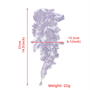 Poliesterio nėrinių audinys su sequin siuvinėjimu ir slyvų žiedo karoliukų dekoru – vestuvinei suknelei ir cheongsam