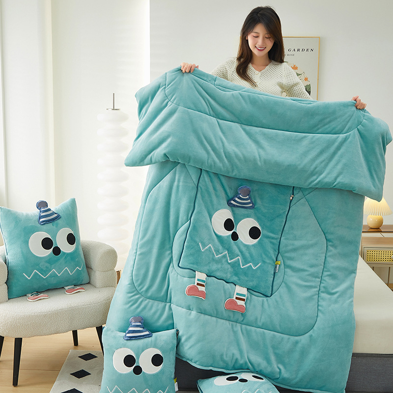 Μαξιλάρι με κάλυμμα από πολυεστέρα και γέμισμα από πολυεστερικές ίνες, στυλ καρτούν, μονόχρωμο σχέδιο, διαθέσιμη προσαρμογή