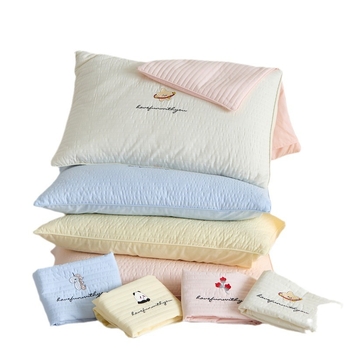 Dječje pamučne navlake za jastuke, set od 2 komada, 100% pamuk; tkanina s izšivanjem, twill i quilt; reaktivno bojanje