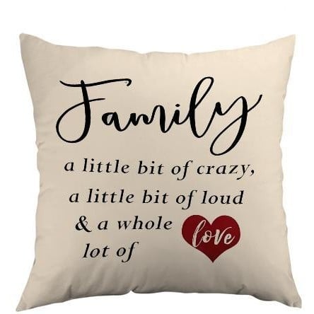 Μαξιλαροθήκη για την Ημέρα του Αγίου Βαλεντίνου, προσαρμόσιμη με ψηφιακή εκτύπωση, πολυεστερικό ύφασμα, μοτίβο με γράμματα και καρδιά