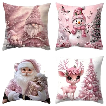 Padjaümbris jõulukuuse trükiga, pehme materjal, logotüübi trüki võimalus, kaasaegne minimalistlik stiil elutuppa