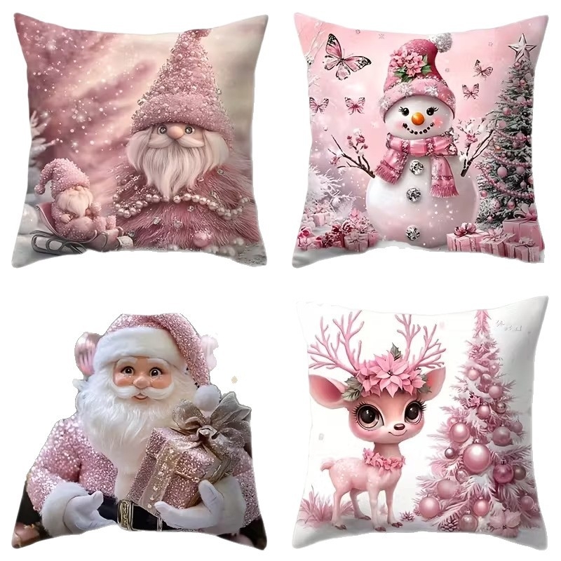 Padjaümbris jõulukuuse trükiga, pehme materjal, logotüübi trüki võimalus, kaasaegne minimalistlik stiil elutuppa