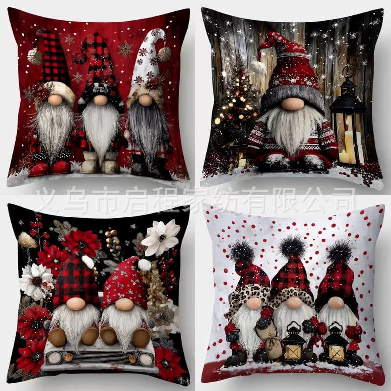 Padjaümbris jõulukuuse trükiga, pehme materjal, logotüübi trüki võimalus, kaasaegne minimalistlik stiil elutuppa