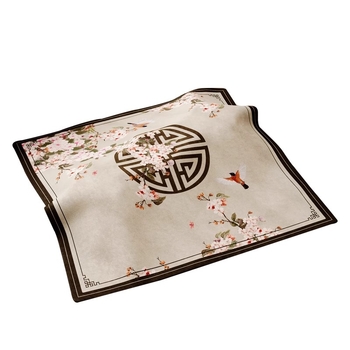 Фланелена прахозащитна покривка за чайни принадлежности в китайски стил – универсална покривка за чайна табла, подходяща за дневна, спалня и офис