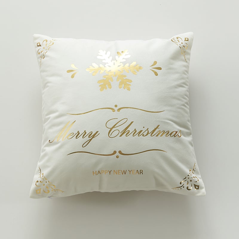 Padja kate, jõulude pronksseriaal, lumehelvestega põdra sõnade trükk, polüestri kiud, täide ei kuulu