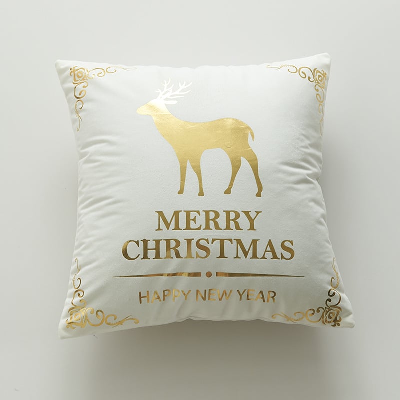 Padja kate, jõulude pronksseriaal, lumehelvestega põdra sõnade trükk, polüestri kiud, täide ei kuulu