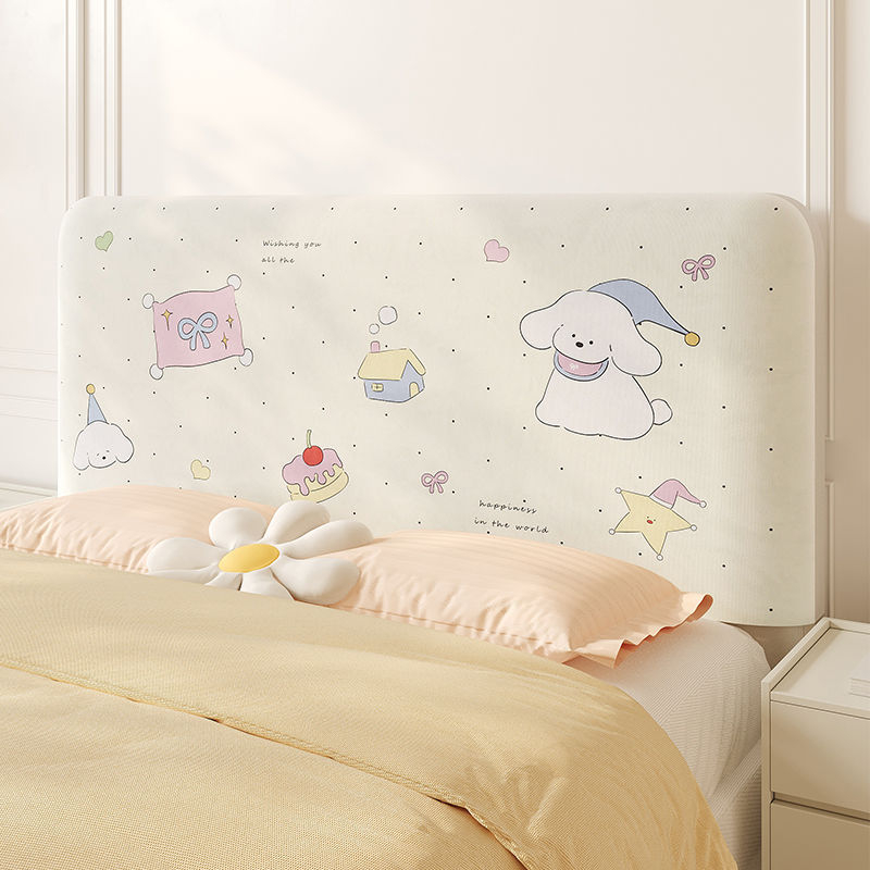 Naktinio stalo uždanga, 2025 m. naujas stilius, universalus visoms sezonoms, išgaubtas-konkavas dizainas, minkšta pagalvėlė, dulkių apsauga