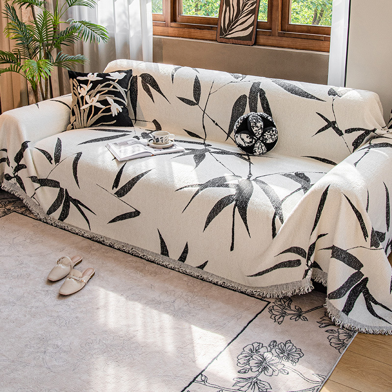 Navlaka za kauč – retro stil, geometrijski uzorak, flanel materijal, jednodjelni dizajn, kompatibilan s kombiniranim kaučima, prilagodljivo