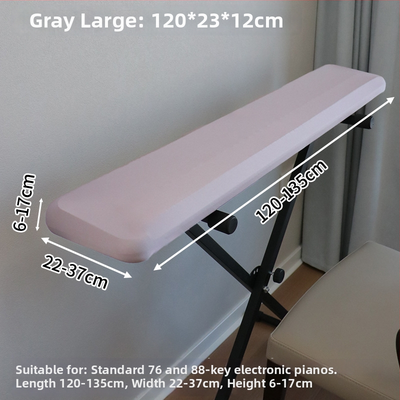 Elastinė dulkių gaudyklė elektroninei klaviatūrai su 61/71/88 klavišais, Milk Silk audinys, paprastas modernus stilius
