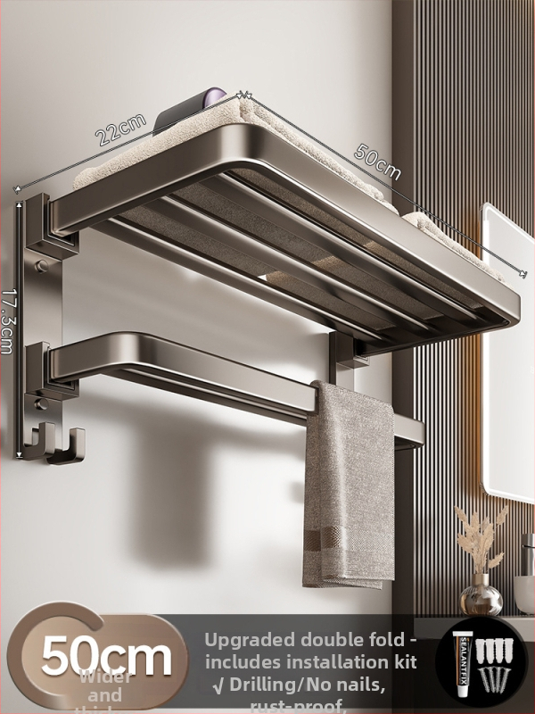 Баня: мрежест рафт за съхранение с безпробивни самозалепващи куки, стоманена конструкция, товар 5 кг, 1 ниво, спрей-пластмасово покритие, Grids Lysdan