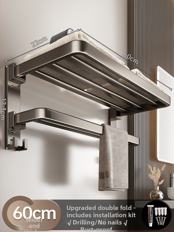 Баня: мрежест рафт за съхранение с безпробивни самозалепващи куки, стоманена конструкция, товар 5 кг, 1 ниво, спрей-пластмасово покритие, Grids Lysdan