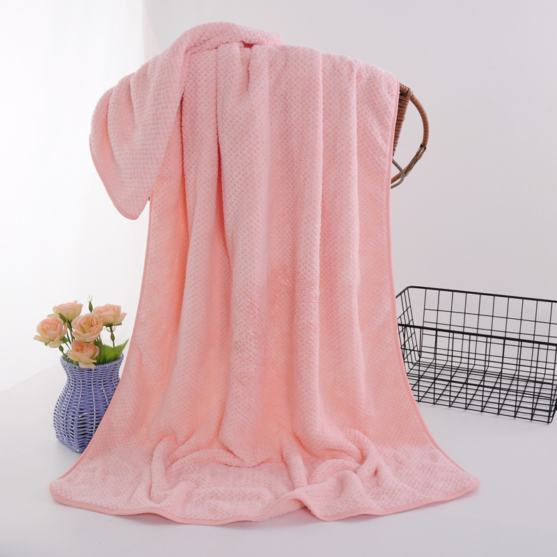 Kupaći ručnik od Coral Fleece, 80% poliester, 150D, 300–400 g, obšiven rub