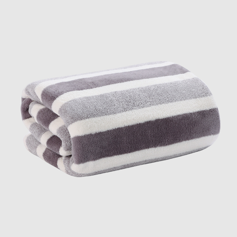 Koral fleece ručnik za kupanje, 400-500 g, 150D pređa, završni šav