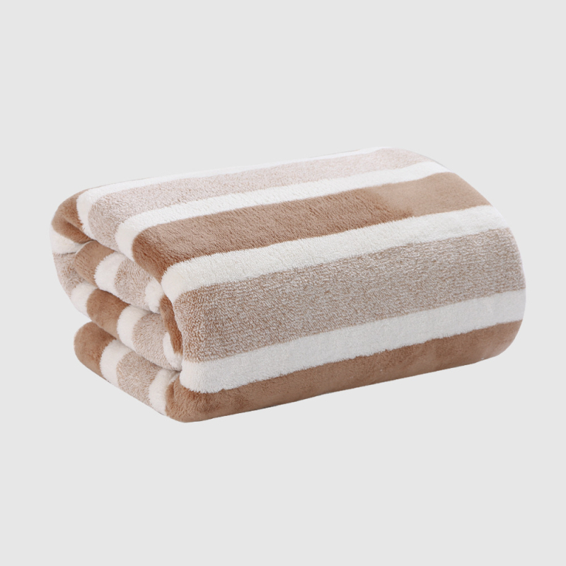 Koral fleece ručnik za kupanje, 400-500 g, 150D pređa, završni šav