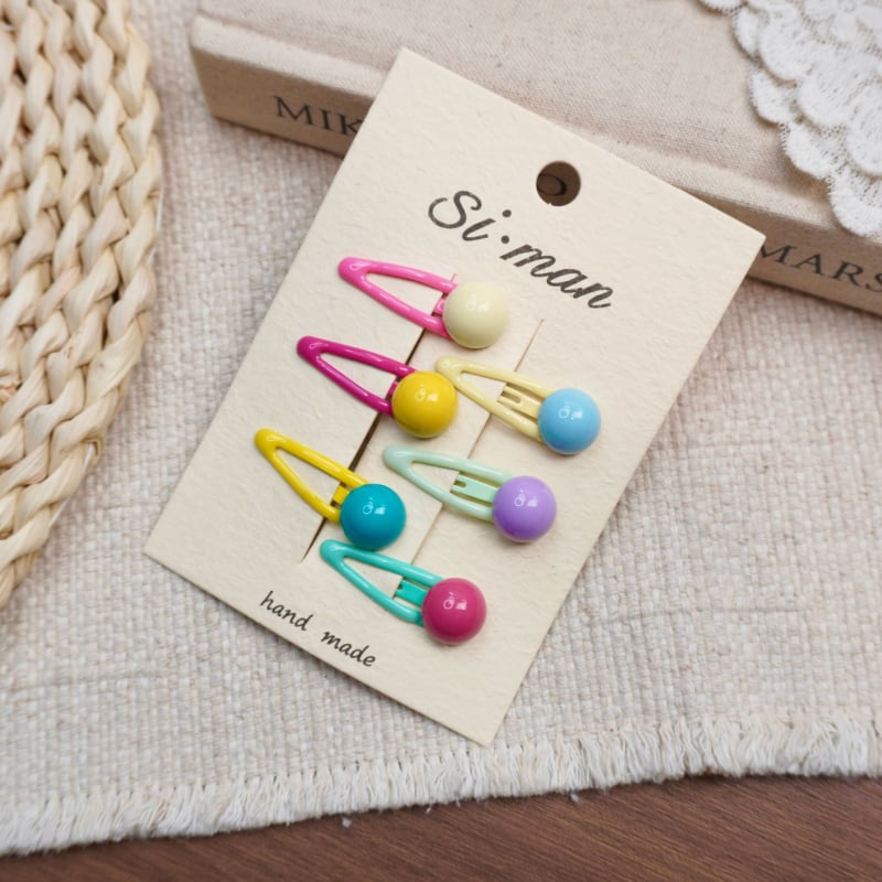 Κλάμερ μαλλιών με φλοραλ μοτίβο, κράμα, χειροποίητο, για παιδιά 3-6 ετών