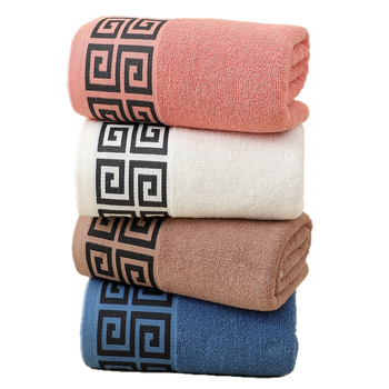 Pamukani kupaći ručnik, debeli veliki ručnik za dom i plažu, 300–400 g, pređa 32S/14S, tkanje: jacquard i običan platno; završna obrada: šav