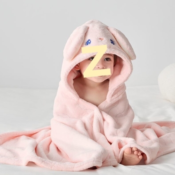 Dječji pončo ručnik za kupanje od koralnog flekse s kapuljačom, karikatura dizajn, upija i topao; materijal: koralni fleece, vlakna 150 d, perivo; kategorija: ručnik za kupanje/plaža