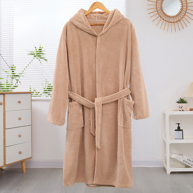 Pāru halāts, korāla flīsa audums, 95% poliesteris, ziemas lietošanai, unisex