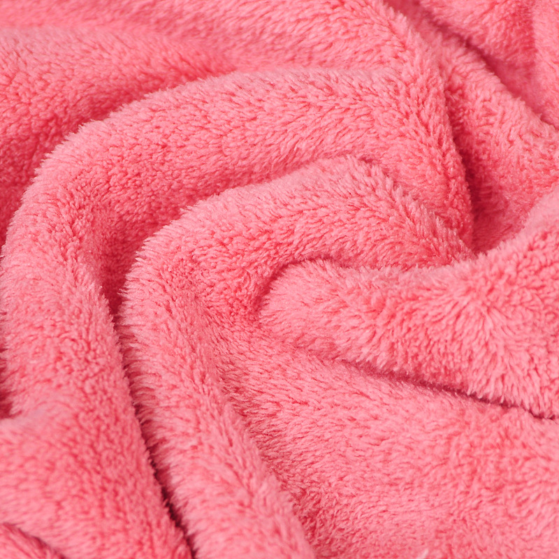 Halat de baie cu glugă din fleece coral pentru adulți și copii (Vară · Femei · 550 g)