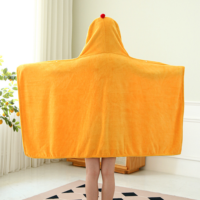 Kapa za sušenje kose od coral fleece s dizajnom patke, vrlo upijajuća i mekana, nosiva traka za glavu (Materijal: Coral Fleece; Težina: 300–400 g; Niti: 32; Vezeni; Prilagodba)