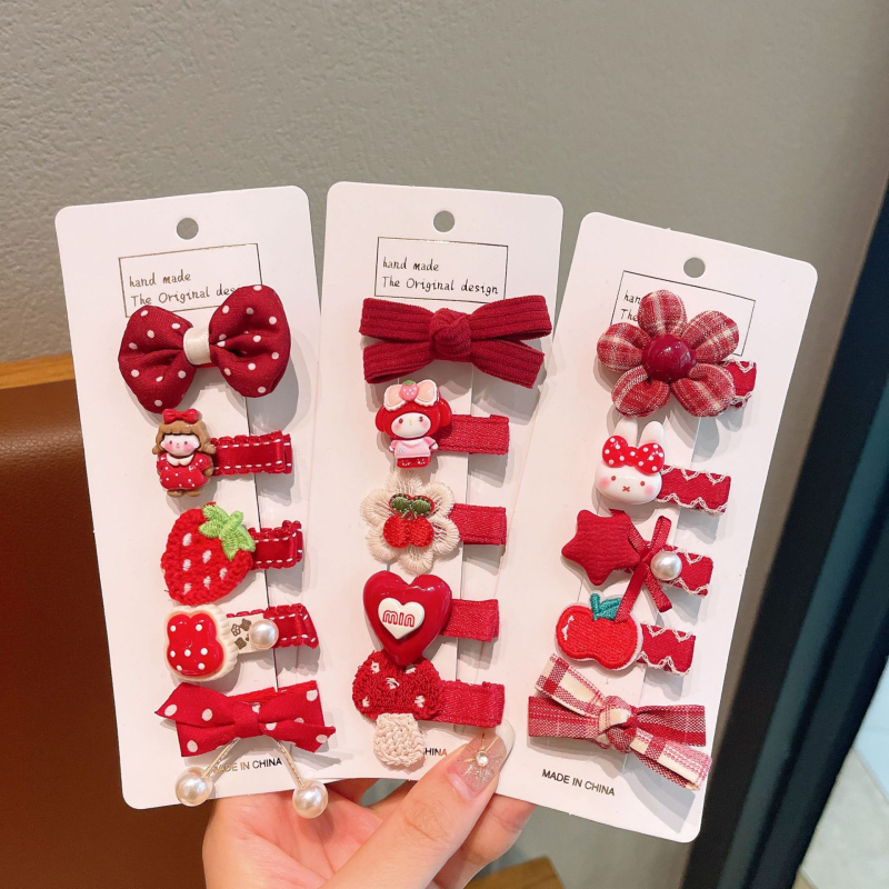 Κοριτσίστικη καρφίτσα μαλλιών με φιόγκο, πλεκτό νήμα plush, χειροποίητο αξεσουάρ για παιδιά 3–10 ετών