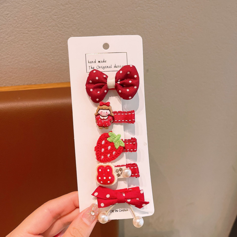 Κοριτσίστικη καρφίτσα μαλλιών με φιόγκο, πλεκτό νήμα plush, χειροποίητο αξεσουάρ για παιδιά 3–10 ετών