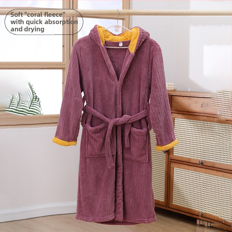 Laste kapuutsiga vannirõivas korallveluurist, 90% polüester, 400 g, talveks kasutamiseks