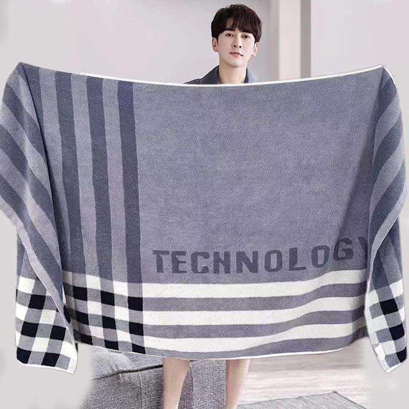 Ručnik za kupanje od mikrovlakana, Jacquard 150D, upijajući i bez dlačica, za kućnu i hotelsku uporabu