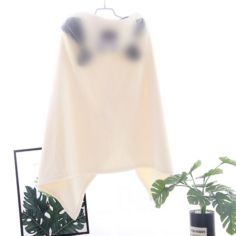 Dječji kaput kaputić za kupanje s kapuljačom, nosivi ogrtač, Coral Fleece, 300–400 g, jednostavno tkanje, 80% glavni materijal, 20% nylon