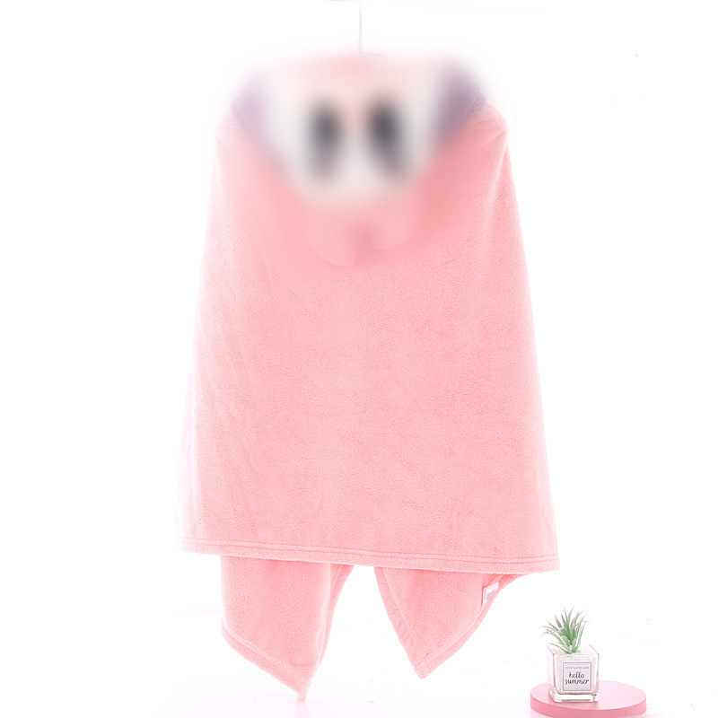 Dječji kaput kaputić za kupanje s kapuljačom, nosivi ogrtač, Coral Fleece, 300–400 g, jednostavno tkanje, 80% glavni materijal, 20% nylon