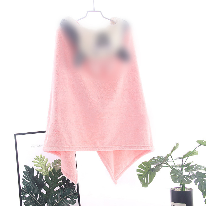 Dječji kaput kaputić za kupanje s kapuljačom, nosivi ogrtač, Coral Fleece, 300–400 g, jednostavno tkanje, 80% glavni materijal, 20% nylon