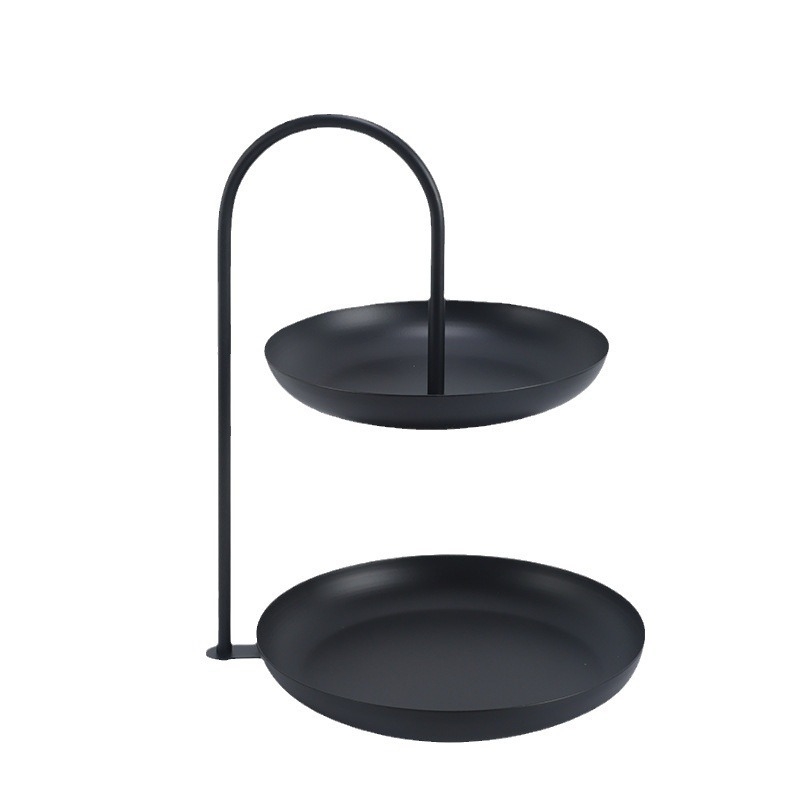 Dvostruko slojevita željezna posuda za voće za dnevni boravak – nordijski stil, višenamjenska, lagani luksuz retro