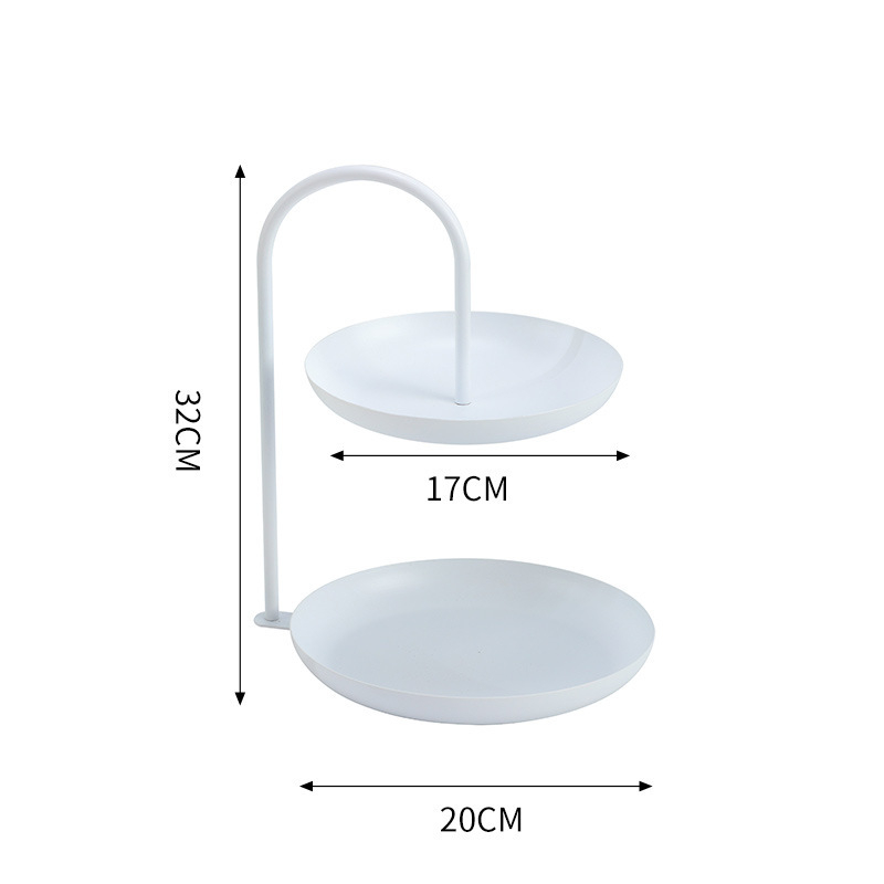 Dvostruko slojevita željezna posuda za voće za dnevni boravak – nordijski stil, višenamjenska, lagani luksuz retro