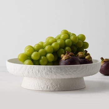Keraminė vaisių padėklas, modernus minimalistinis dizainas, svetainės dekoratyvinis patiekimo padėklas