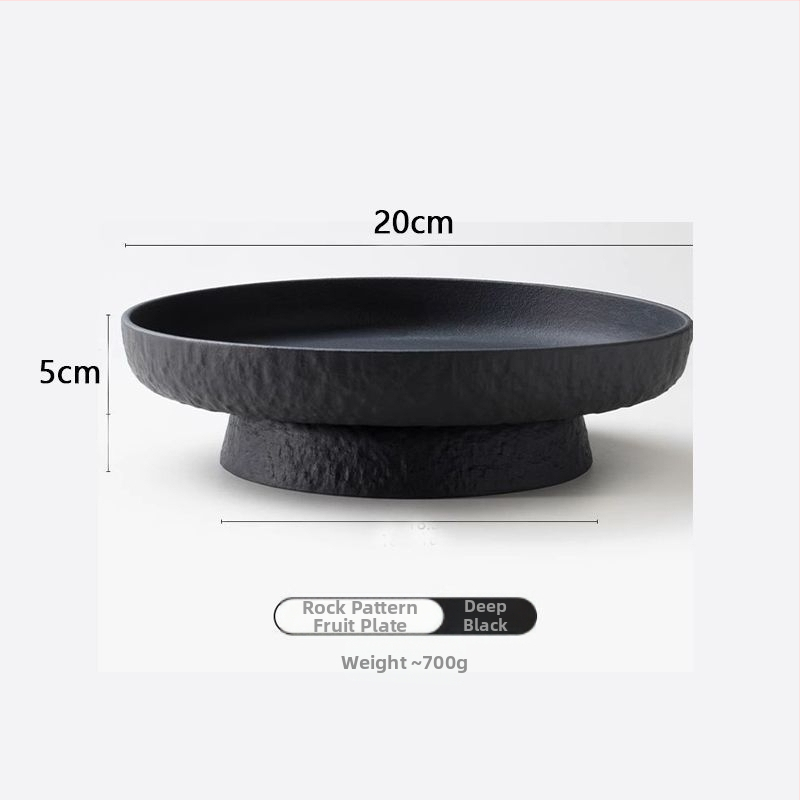 Keraminė vaisių padėklas, modernus minimalistinis dizainas, svetainės dekoratyvinis patiekimo padėklas