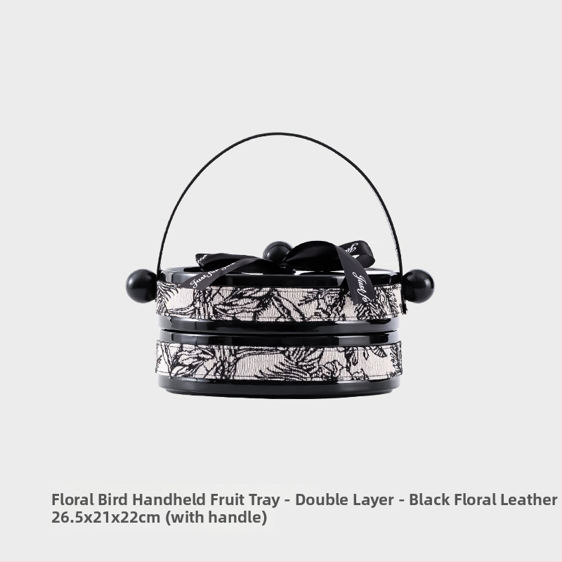 Keraminė lėkštė džiovintiems vaisiams su dangčiu, odos akcentais, besisukanti užkandžių padėklas svetainėje