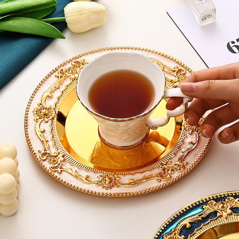 Metalni pladanj za voće brenda Miao Shuai, stil laganog luksuza retro, premium kvaliteta, predstavljen 2024.