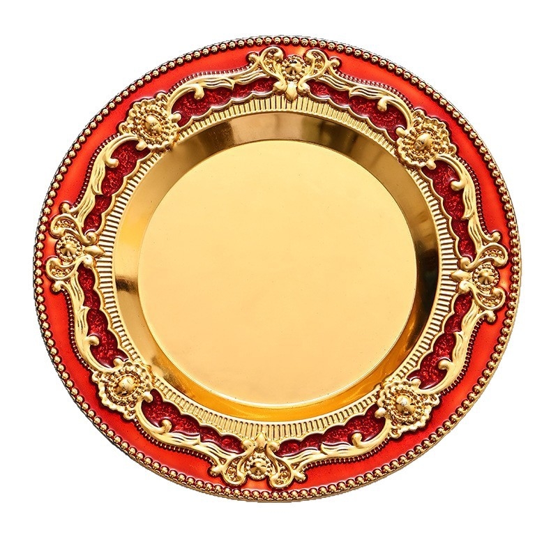 Metalni pladanj za voće brenda Miao Shuai, stil laganog luksuza retro, premium kvaliteta, predstavljen 2024.