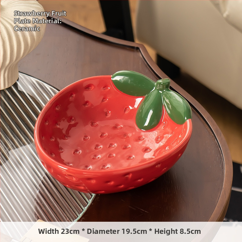 Keraminė vaisių lėkštė su glazūruota danga, Naujasis kinų stilius viešbučiams ir restoranams, aukštos kokybės lengvas prabangos dizainas su užkandžių laikymu