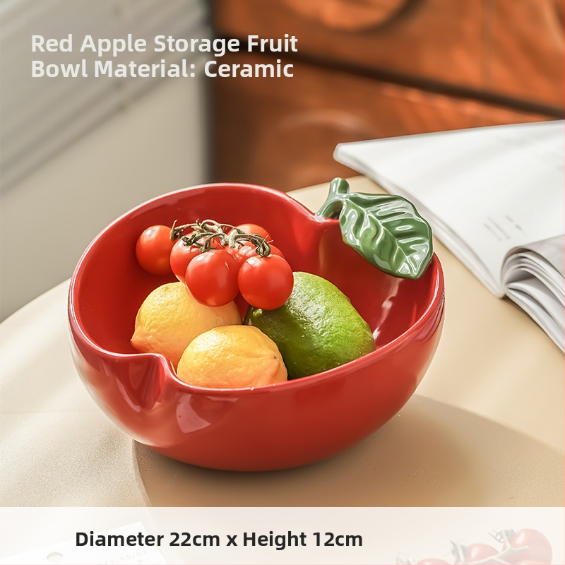 Keraminė vaisių lėkštė su glazūruota danga, Naujasis kinų stilius viešbučiams ir restoranams, aukštos kokybės lengvas prabangos dizainas su užkandžių laikymu