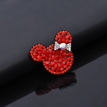 Κορεατικού στυλ καρφί μαλλιών με κρύσταλλα – Σχέδιο Μικρό Αρκουδάκι, Απλό Κλιπ, Φινίρισμα με Ψήσιμο