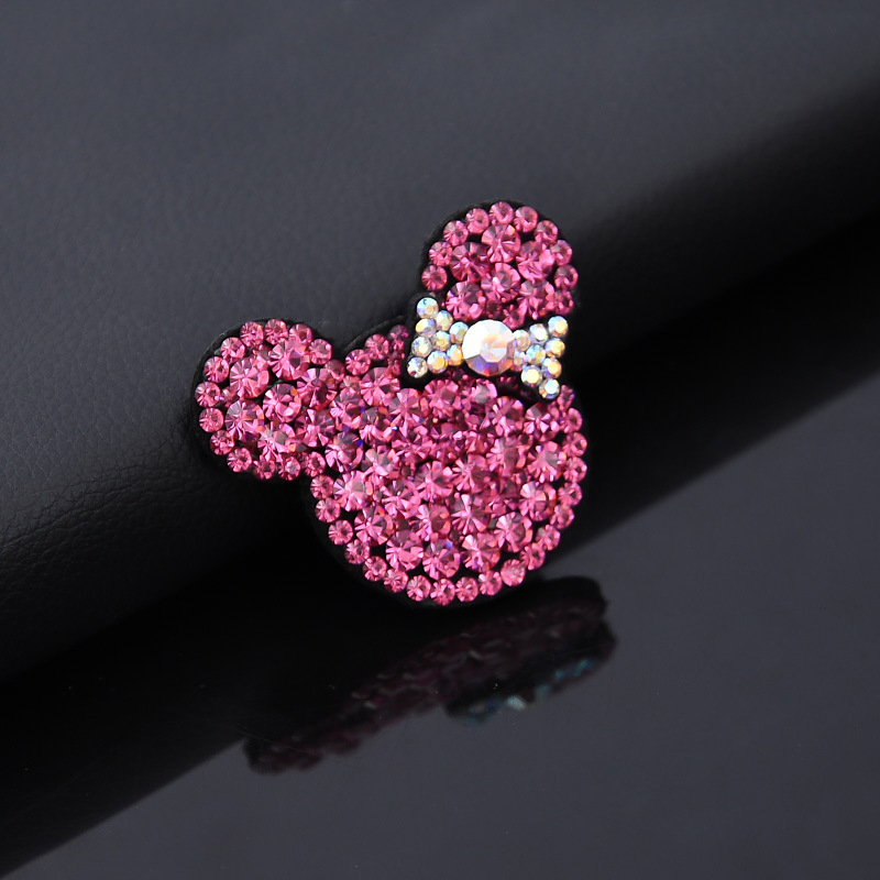 Κορεατικού στυλ καρφί μαλλιών με κρύσταλλα – Σχέδιο Μικρό Αρκουδάκι, Απλό Κλιπ, Φινίρισμα με Ψήσιμο