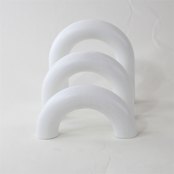 Haom Arc din lemn de stejar cu formă U — accesor decorativ pentru living, stand TV și hol, stil lux lejer